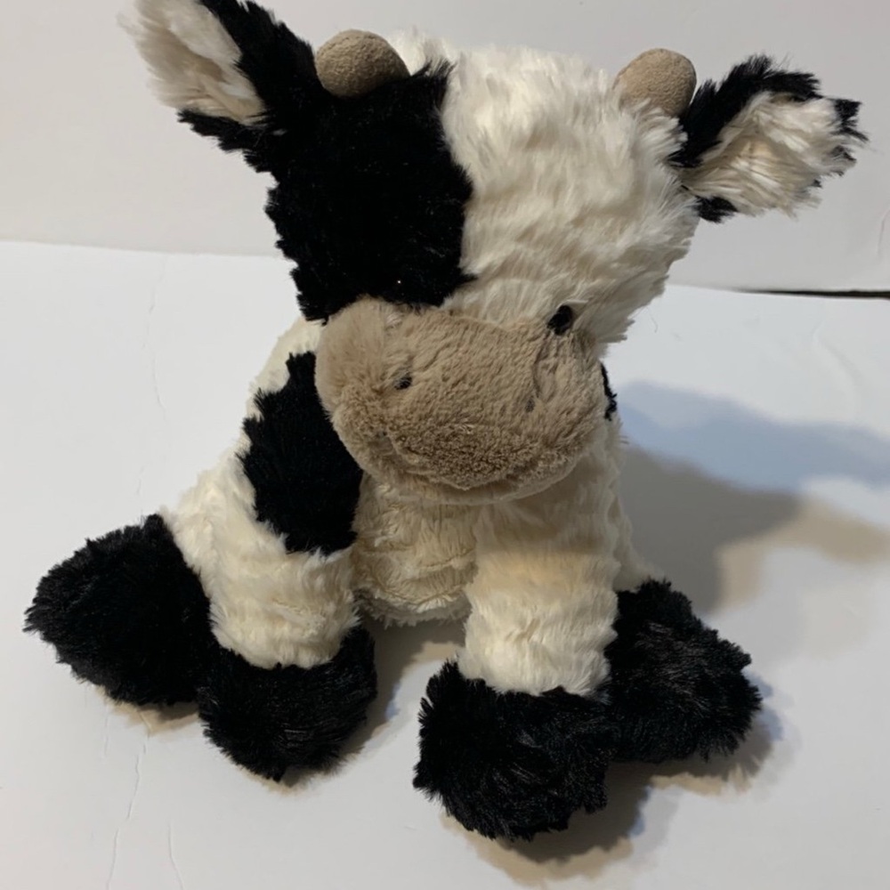 Plush Cow Toy - Black and White